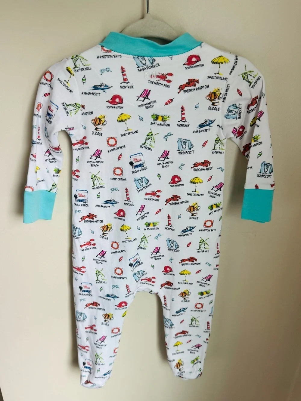 Sammy + Nat x Blue One The Hamptons Baby Footie Pajamas Size 9M
